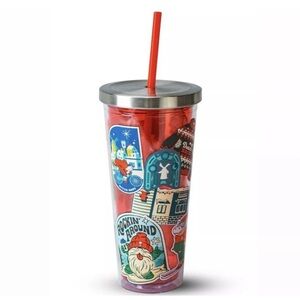 Limited Edition Dutch Bros 24 oz Holiday Tumbler Red 2024